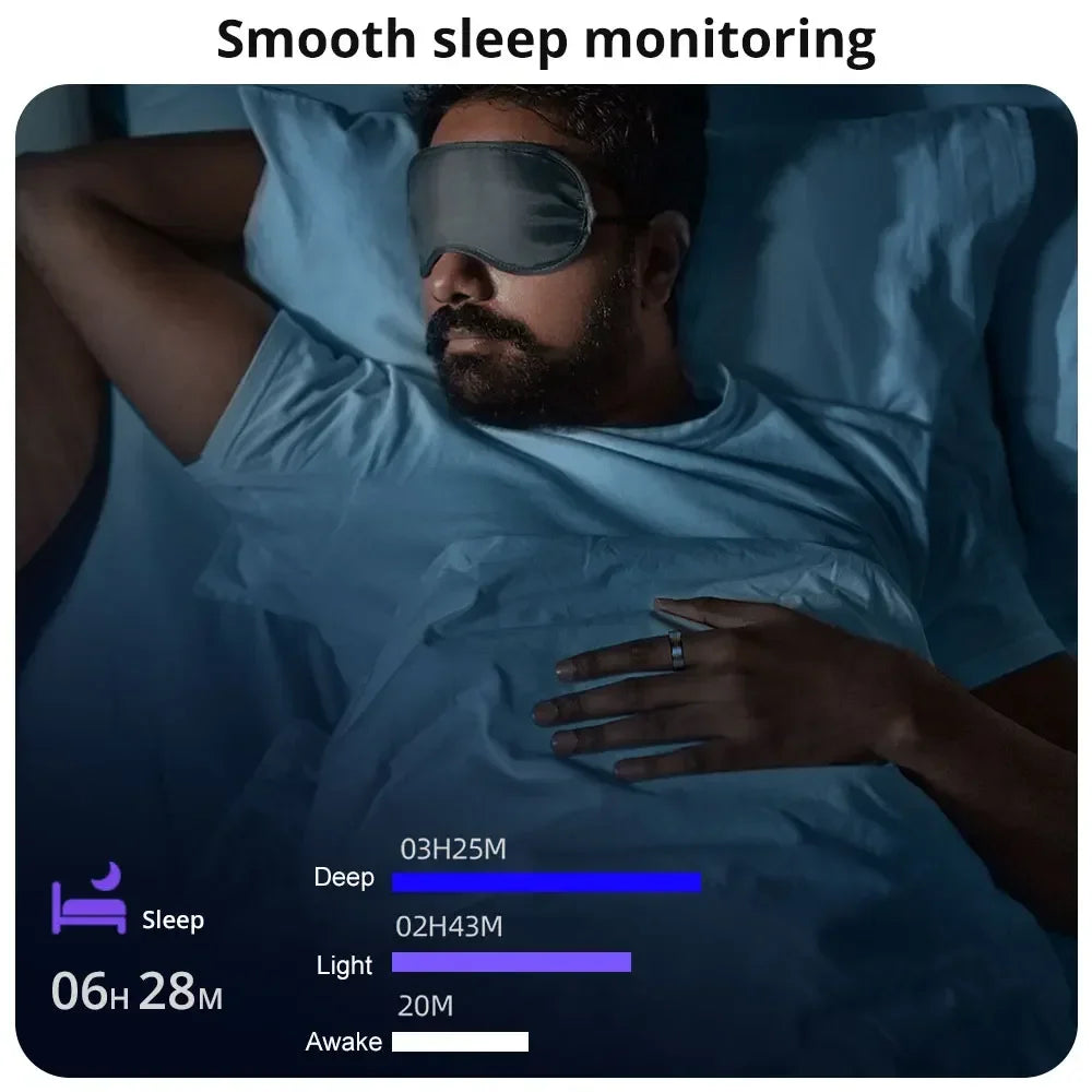 R06 Smart Ring Men Women 2024 New For XIAOMI Heart Rate and Blood Oxygen Monitor IP68 & 5ATM Waterproof Multi-sport Mode