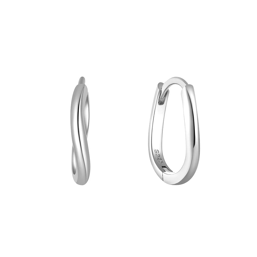 These small huggie earrings are made of 925 sterling silver with a glossy gold color finish, perfect for cartilage piercings. The fine jewelry accessories are designed to add a touch of elegance to any outfit.