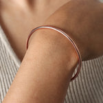 Simple Round Aperture Women's Stainless Steel Bracelet Girlfriend Gift Italian Bracelet Accessories Girl Gift Hot Sale