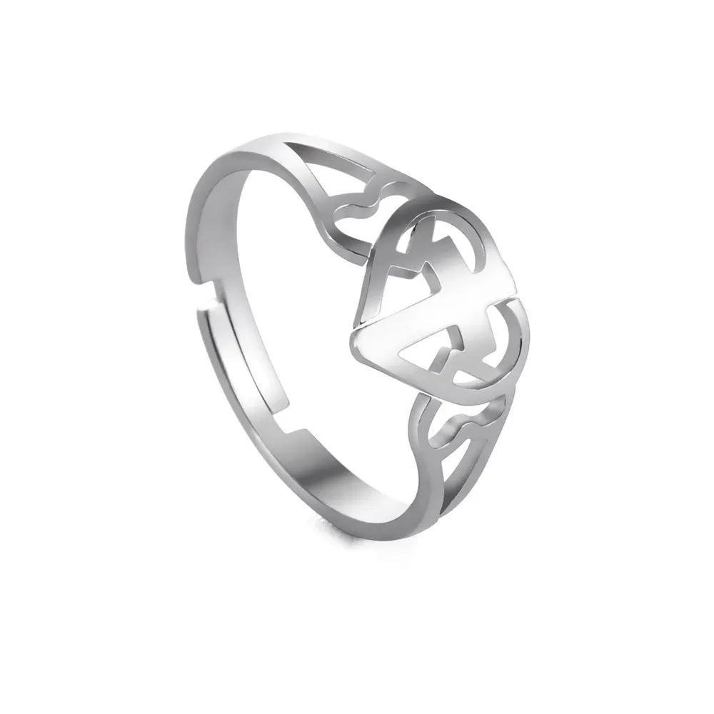 2025 Trend Cross Ring Gold Color Open Finger Rings for Women Christian Jesus Stainless Steel Jewelry Friends Gifts New