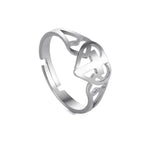 2025 Trend Cross Ring Gold Color Open Finger Rings for Women Christian Jesus Stainless Steel Jewelry Friends Gifts New