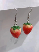 The elegant and minimalist design of the acrylic strawberry pendant earrings adds a touch of simplicity to any outfit. Crafted with high-quality materials, these drop earrings are a thoughtful gift for girls and women who appreciate lovely jewelry.