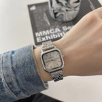 Minimalist Square Steel Mesh Watch