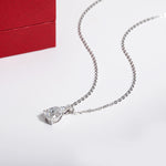 14K White Gold 2 Carat Pear Teardrop Cut D Color Moissanite Diamond Necklace With Certificate Jewelry