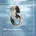 2024 Smart Ring Military Grade Titanium Steel Shell Health Monitoring IP68 & 3ATM Waterproof Multi-sport Modes For Android IOS