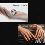 2024 Smart Ring Men Women Health Body Temperature Blood Pressure Fashion Ring Smart IP68 Waterproof Odometer Sports Ring Smart