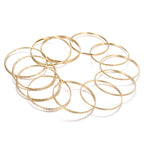 12 pcs Punk Curb Cuban Chain Bracelets Set for Women Miami Boho Thick Gold Color Charm Bracelets Bangles Fashion Jewelry