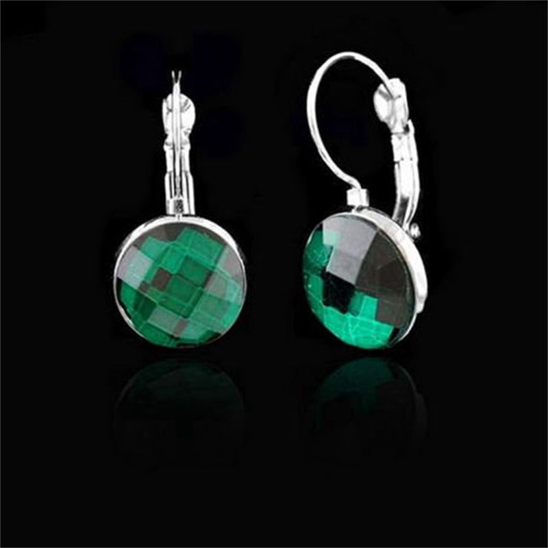 925 Sterling Silver Elegant Crystal Earrings