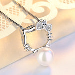 Hello Kitty Diamond Pendant Necklace