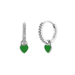  Gold Filled Hoop Drop Earrings Set for Women Ear Cuff Blue Zircon Enamel Dangle Earrings 2023 Fashion Jewelry Wholesale