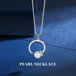 This elegant and luxurious necklace is made of S925 sterling silver and features a beautiful pearl pendant. The minimalist design of the claw bone chain adds a touch of sophistication to this commemorative jewelry gift, perfect for any occasion.