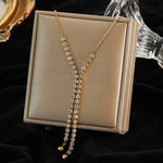 This necklace features hollow ball beads made of 316L stainless steel in a gold color, designed for women as a non-fading choker jewelry piece perfect for gifts or parties.