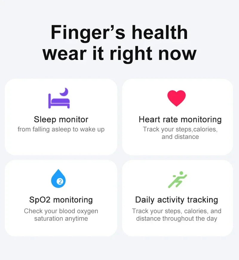 2024 R02 Grey 5ATM Waterproof Smart Ring For Men Women Health Monitoring 100+ Sport Modes Fitness Tracking Waterproof Sport Ring