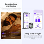 2024 R02 Smart Ring Military Grade Titanium Steel Shell Health Monitoring IP68 & 5ATM Waterproof Multi-sport Modes