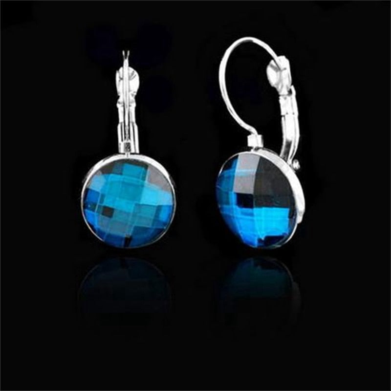 925 Sterling Silver Elegant Crystal Earrings