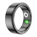 2024 R02 Smart Ring Military Grade Titanium Steel Shell Health Monitoring IP68 & 5ATM Waterproof Multi-sport Modes