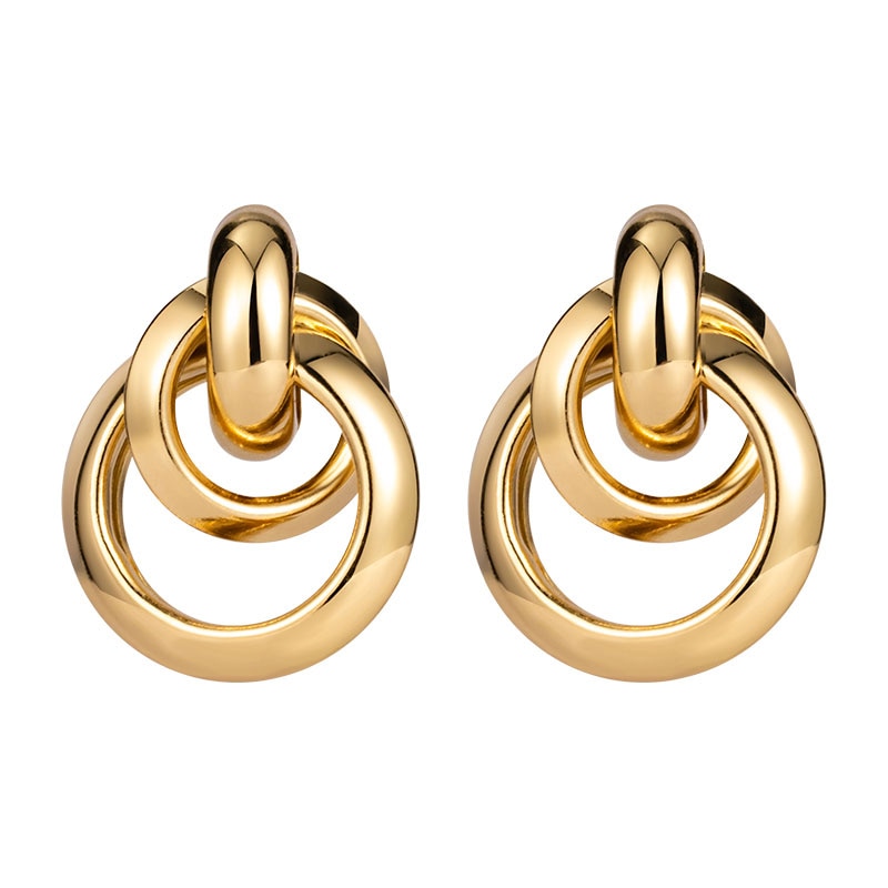 Golden Big Hoop Earrings