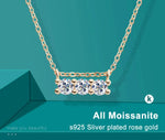 Discover our exquisite collection of GRA certified VVS1 Moissanite pendant necklaces, specially designed for women. Crafted with precision, these necklaces are made from 925 sterling silver and adorned with a beautiful rose gold finish. Perfect for weddings or any special occasion, our fine jewelry pieces are sure to make a lasting impression.