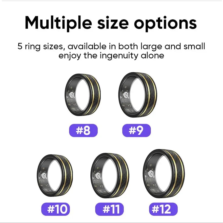 2024 NEW Fashion Men Women Healthy Smart Ring Health Monitoring Blood Oxygen IP68 Waterproof Multi-sport Modes Smart Ring Gift