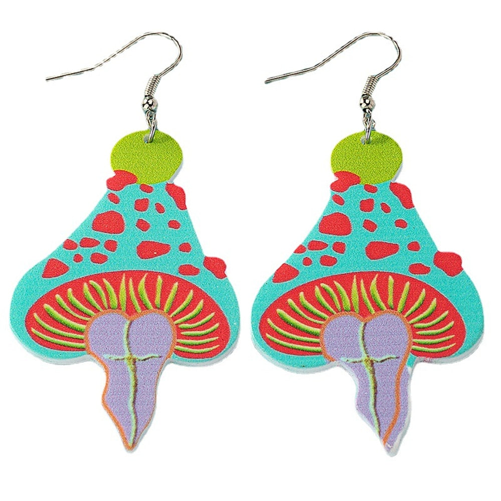 Vintage Mushroom Shaped Earrings