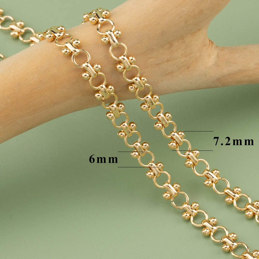 C77,diy chain,18k gold rhodium plated,copper,pass REACH,nickel free,jewelry making,charms,diy bracelet necklace,1m/lot