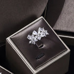 2025 new four-piece cubic zirconia bridal jewelry set women's party, luxury Dubai crystal wedding hot sale in Central Asia