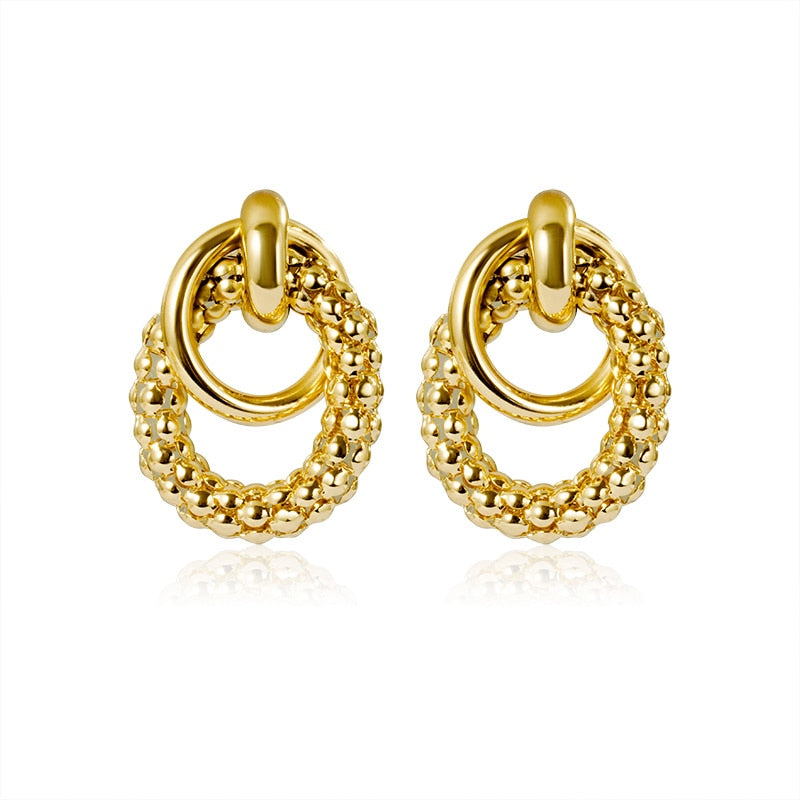 Golden Big Hoop Earrings