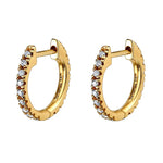  Gold Filled Hoop Drop Earrings Set for Women Ear Cuff Blue Zircon Enamel Dangle Earrings 2023 Fashion Jewelry Wholesale