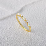 18K Gold Plated 925 Sterling Silver Ring