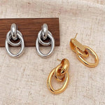 14k Gold Plated Chunky Gold Dangle Earrings for Women Girl Trendy Large Gold Statement Earrings Jewelry Gifts