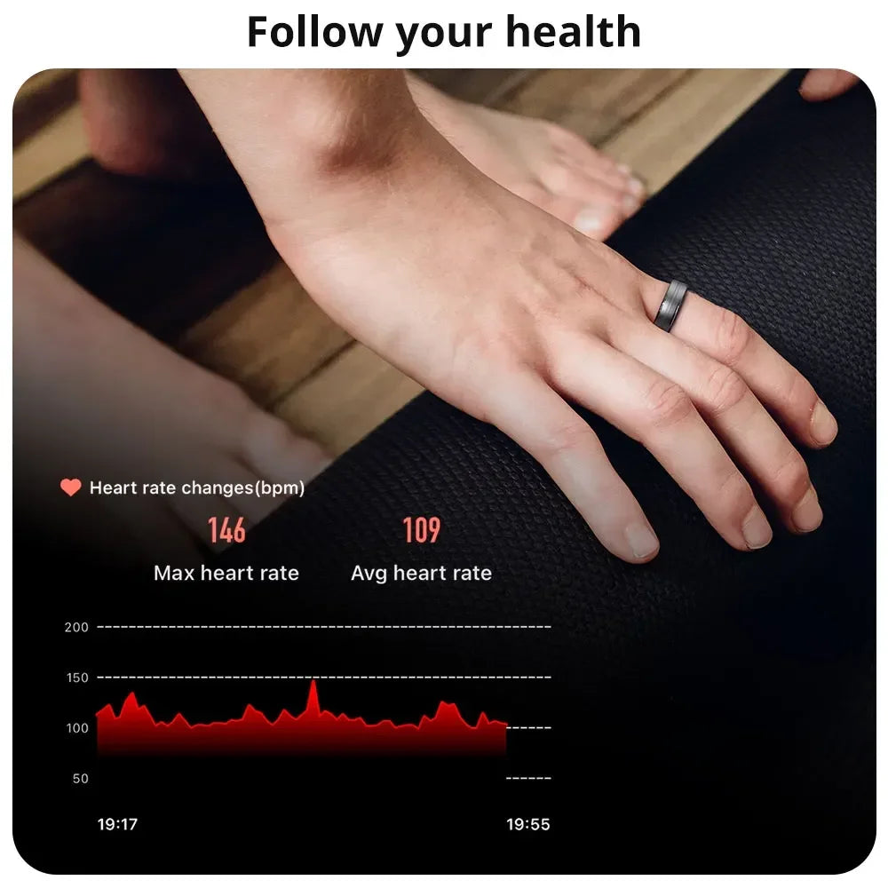 R06 Smart Ring Men Women 2024 New For XIAOMI Heart Rate and Blood Oxygen Monitor IP68 & 5ATM Waterproof Multi-sport Mode
