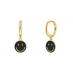 Gold Filled Hoop Drop Earrings Set for Women Ear Cuff Blue Zircon Enamel Dangle Earrings 2023 Fashion Jewelry Wholesale