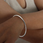 Simple Round Aperture Women's Stainless Steel Bracelet Girlfriend Gift Italian Bracelet Accessories Girl Gift Hot Sale