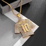 Discover the perfect accessory for soccer enthusiasts with the Lionel Messi Letter 10 Jersey Pendant Chain Necklace. This necklace is designed for men and boys who are passionate about football, making it an ideal gift for soccer fans. Show your support for Messi and add a stylish touch to your outfit with this football-themed jewelry accessory.