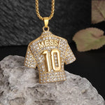 Discover the perfect accessory for soccer enthusiasts with the Lionel Messi Letter 10 Jersey Pendant Chain Necklace. This necklace is designed for men and boys who are passionate about football, making it an ideal gift for soccer fans. Show your support for Messi and add a stylish touch to your outfit with this football-themed jewelry accessory.