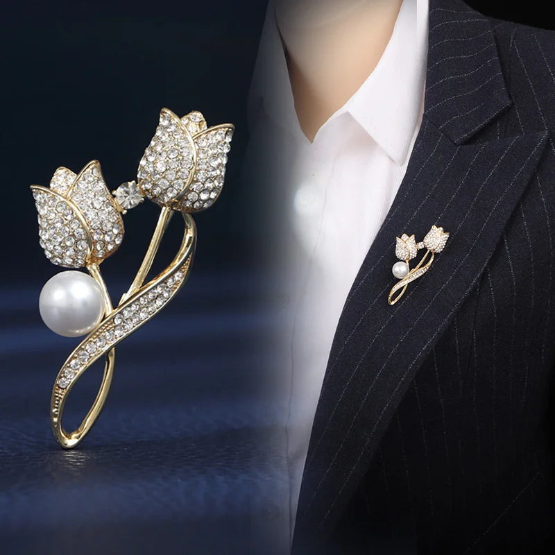 A stunning collection of opal stone and rhinestone brooches featuring rose flower designs. These exquisite brooches are perfect for women to accessorize their fashion clothing, especially for weddings. They make wonderful gifts for any occasion and are a must-have addition to any jewelry collection.