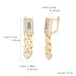 Original new Monaco necklace bracelet Monacoring Monaco earrings four-piece set inlaid zircon copper material supports wholesal