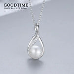 Fashion Women 100% 925 Sterling Silver Freshwater Pearl Jewelry Set Accessories Gift For Bride Wedding Party