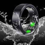 Fashion Smart Ring Health Tracker for Heart Rate Temperature Sleep Step Counting Body Temperature Monitoring Smart Finger Ring