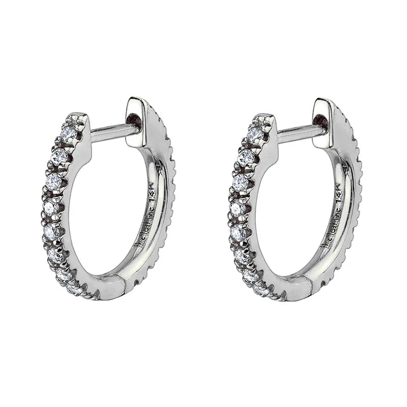  Gold Filled Hoop Drop Earrings Set for Women Ear Cuff Blue Zircon Enamel Dangle Earrings 2023 Fashion Jewelry Wholesale