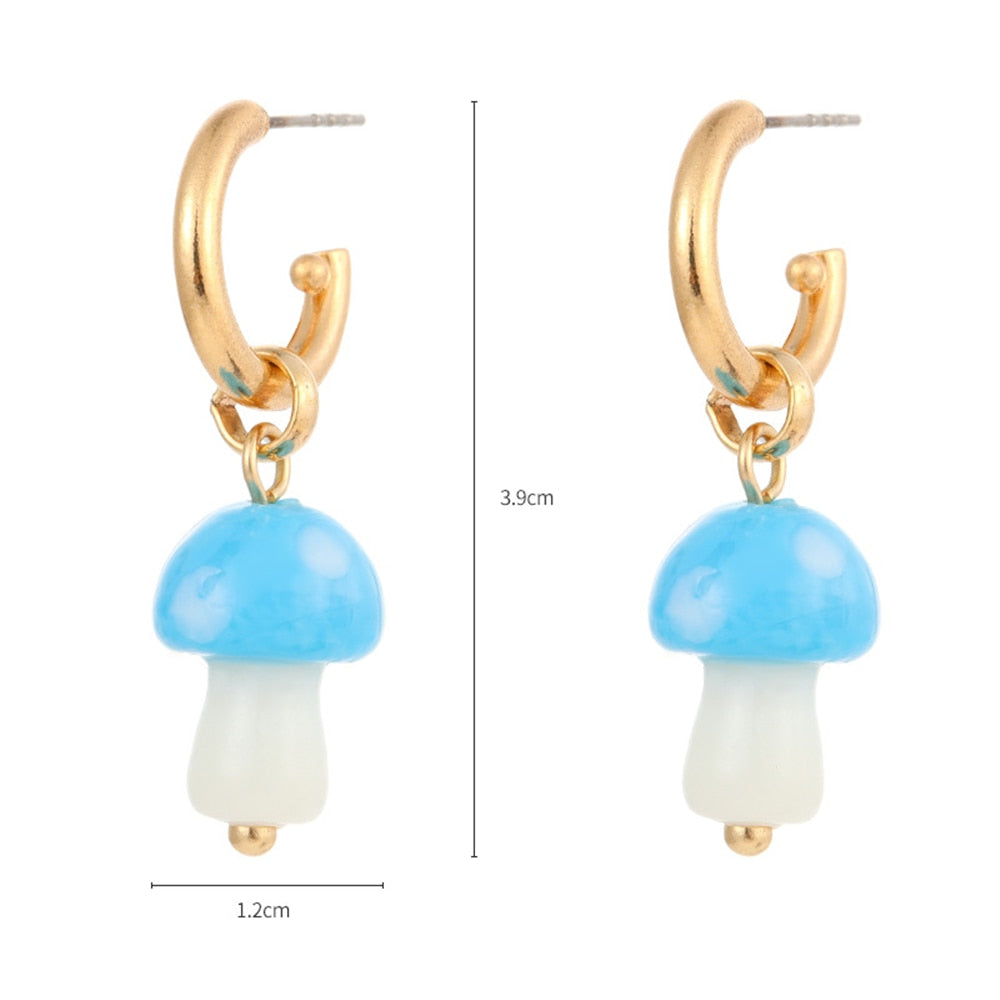 Vintage Mushroom Shaped Earrings