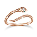 Sterling Silver Snake Adjustable Ring