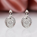 Huitan Unique Design Women's Earrings Rose Gold Color/Silver Color Luxury Bridal Wedding Earrings High Quality Jewelry Drop Ship