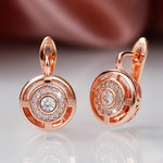Huitan Unique Design Women's Earrings Rose Gold Color/Silver Color Luxury Bridal Wedding Earrings High Quality Jewelry Drop Ship