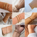  Discover timeless snake chain bracelets designed for women, featuring a trendy gold-plated stainless steel Cuban chain bracelet. Perfect for gifting to stylish women who appreciate quality jewelry.