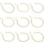 Colorful Enamel Flower Anklet For Women Stainless Steel Chain Anklet Bracelet Summer Beach Foot Leg Jewelry Gift 25cm