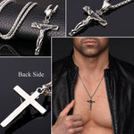 INRI Crucifix Jesus Piece Cross Necklace