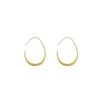 Hot Sale 925 Silver Needle Geometric Oval Hoop Earrings For Women Simple Design Earrings Party Wedding Jewelry