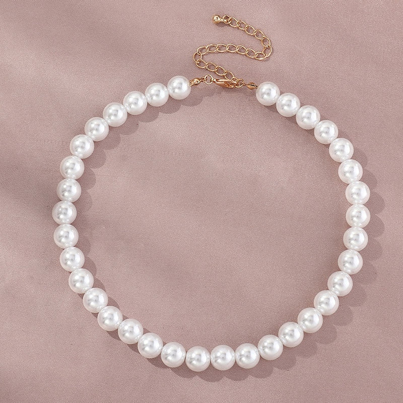 Elegant Jewelry Wedding Big Pearl Necklace