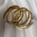 Stainless Steel Bracelets For Woman 2024 Trend Bangles Golden Love Crystal Wedding Feminina Luxury Jewellery Gifts